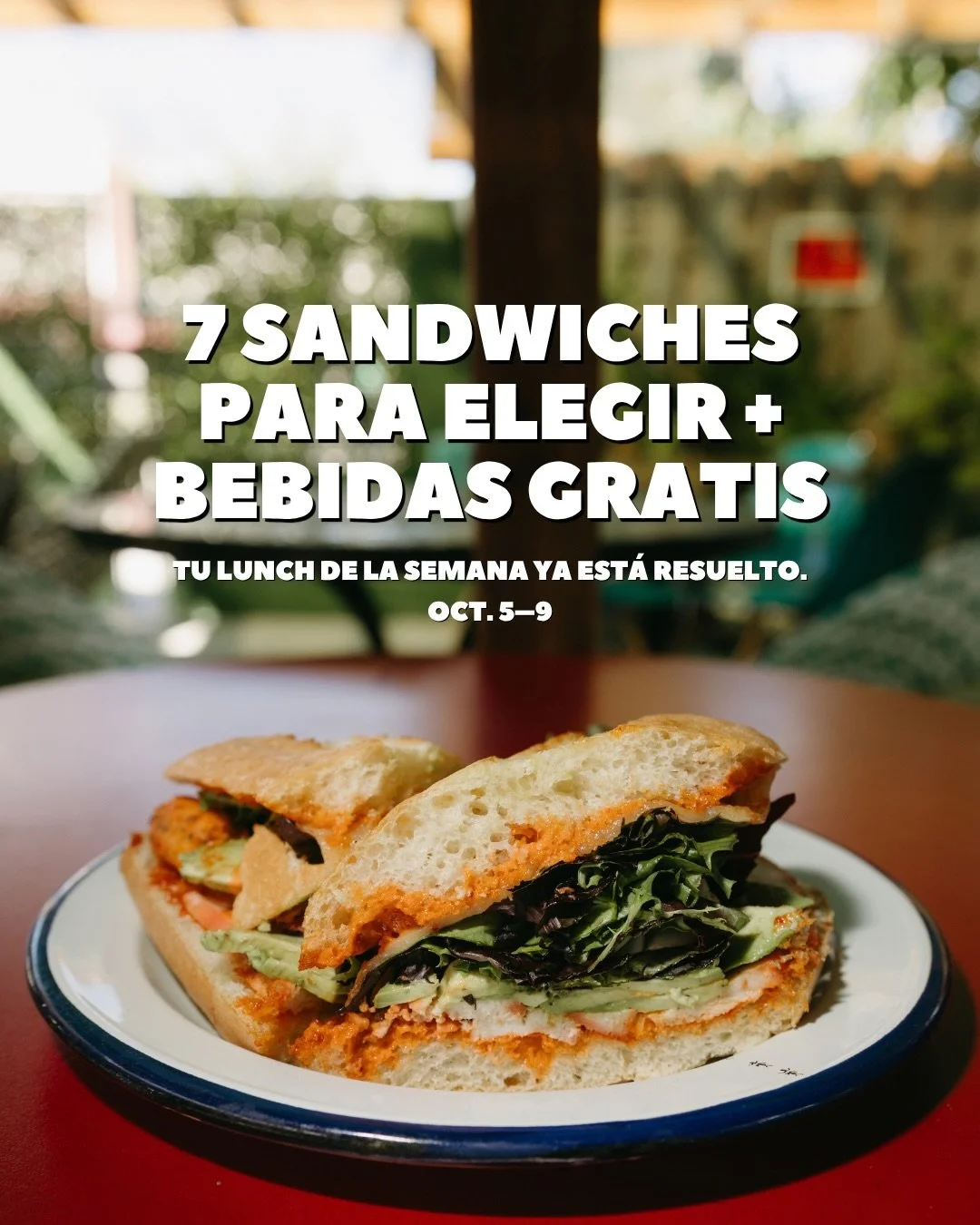 &iquest;Qui&eacute;n dijo que el lunch ten&iacute;a que ser complicado? ☕️🥪

Del 5 al 9 de octubre, compra cualquier sandwich en A Romo&rsquo;s Caf&eacute; y recibe una bebida peque&ntilde;a GRATIS: Caf&eacute; de Olla, regular coffee o Agua Fresca.