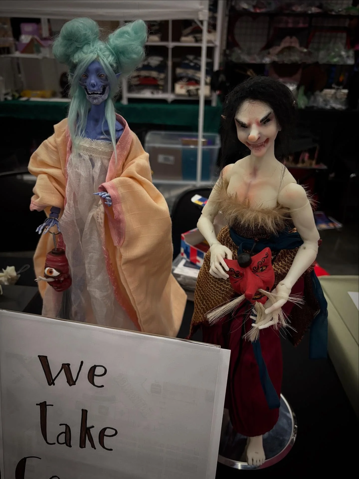 If you were at Resin Rose you already met them, but Decay and Tengu have joined us today at RCCC. They&rsquo;re going to be added to our Etsy line up in October.