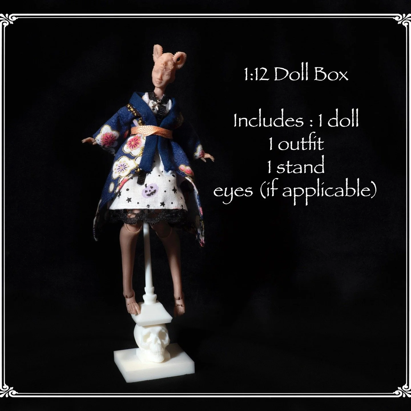 Well we're still needing to clear space so we're running a sale over on Etsy on our blind box offerings. Each box contains a random unpainted doll, stand, and outfit.