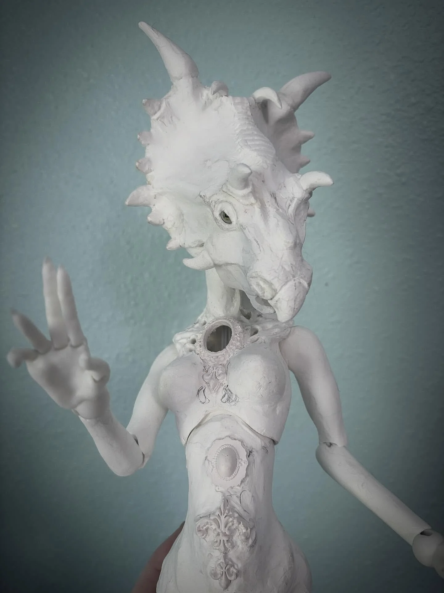 after years this girl is nearly done. she still needs some sanding and finishing before being painted. but seeing her come together really makes me happy. i feel like i lost my artistic way and now i&rsquo;m slowly finding it again.