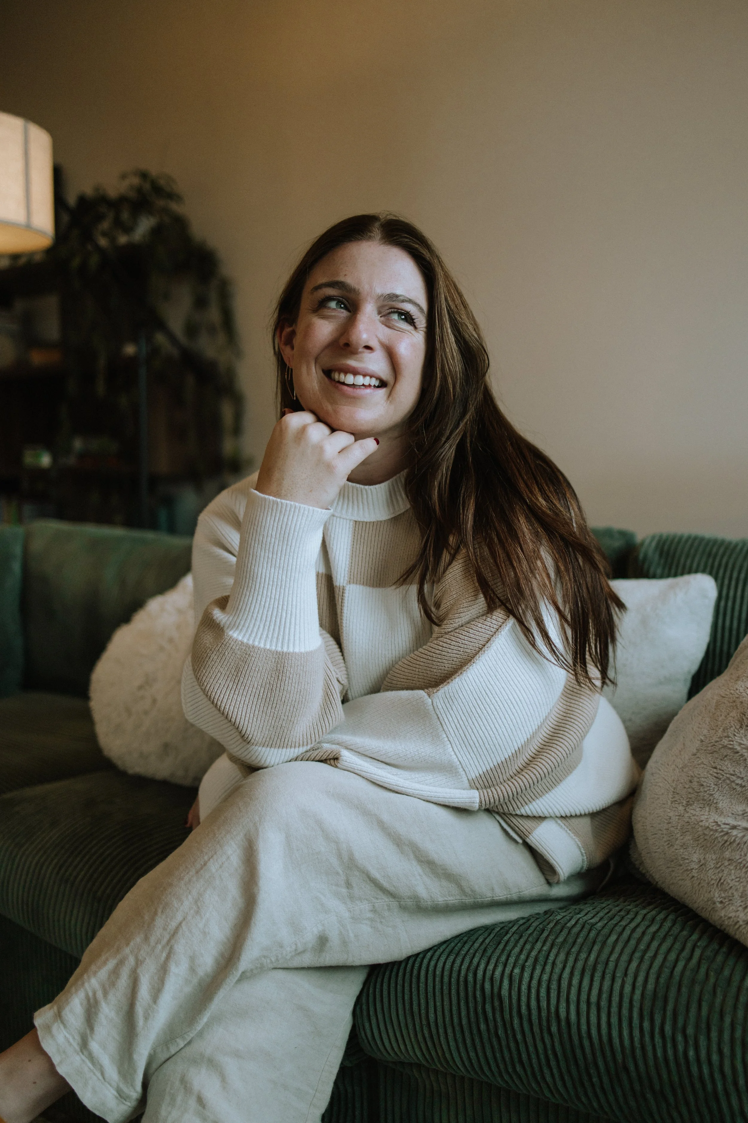 Melanie Rogers smiling and feeling empowered during a coaching shoot.