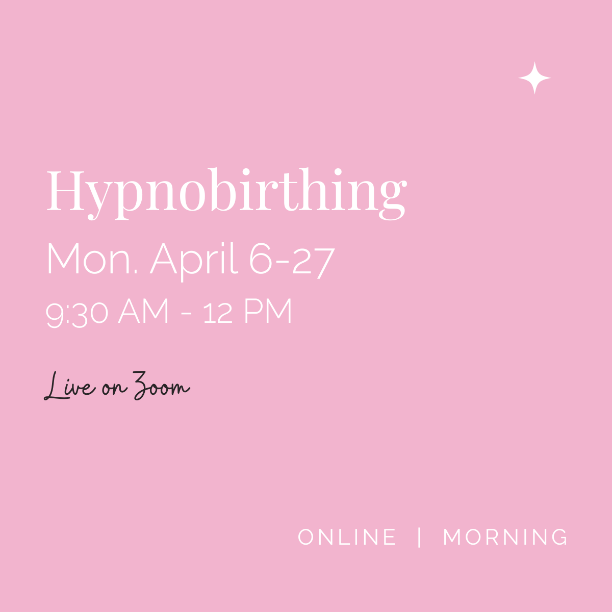 Hypnobirthing: Online