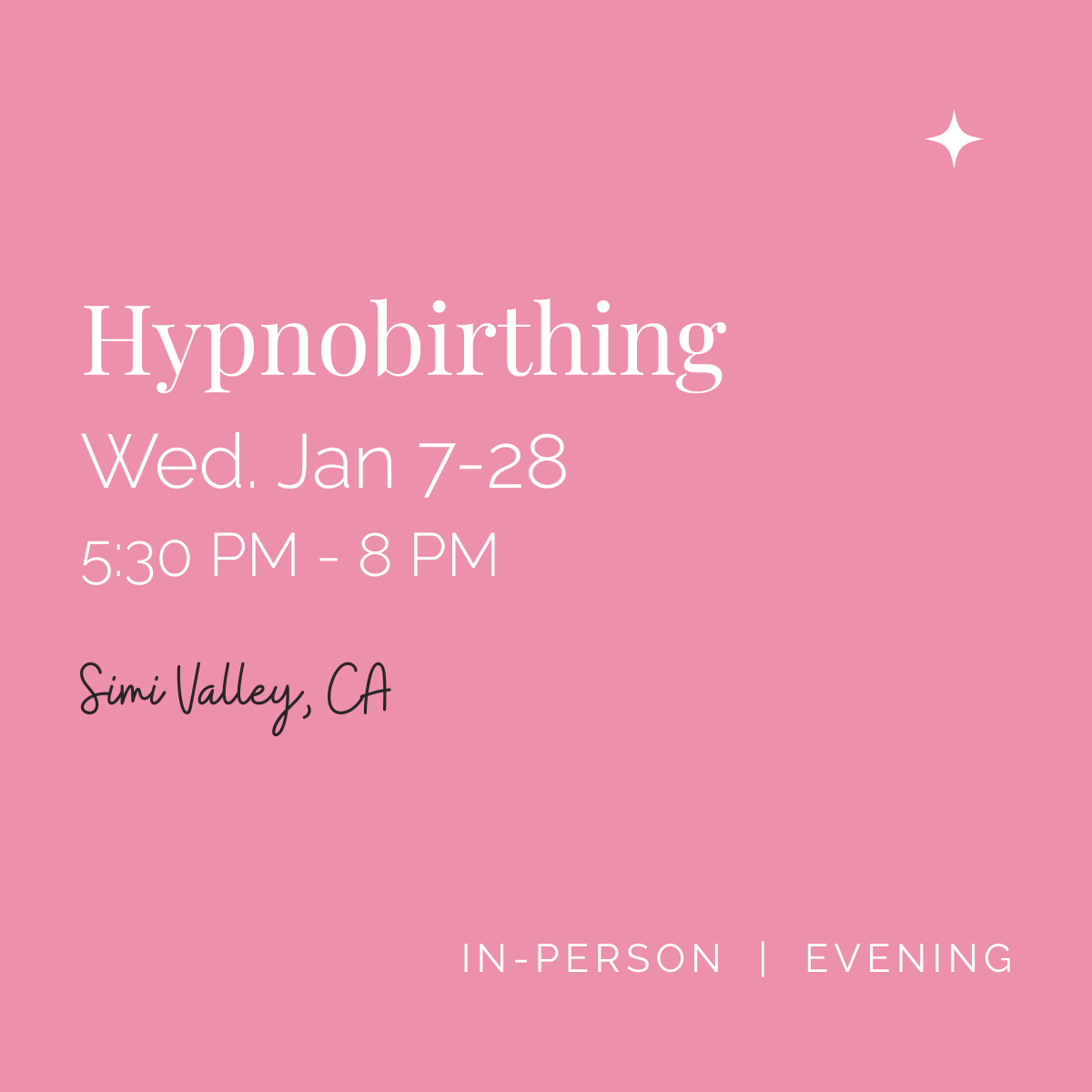 Hypnobirthing: In-Person