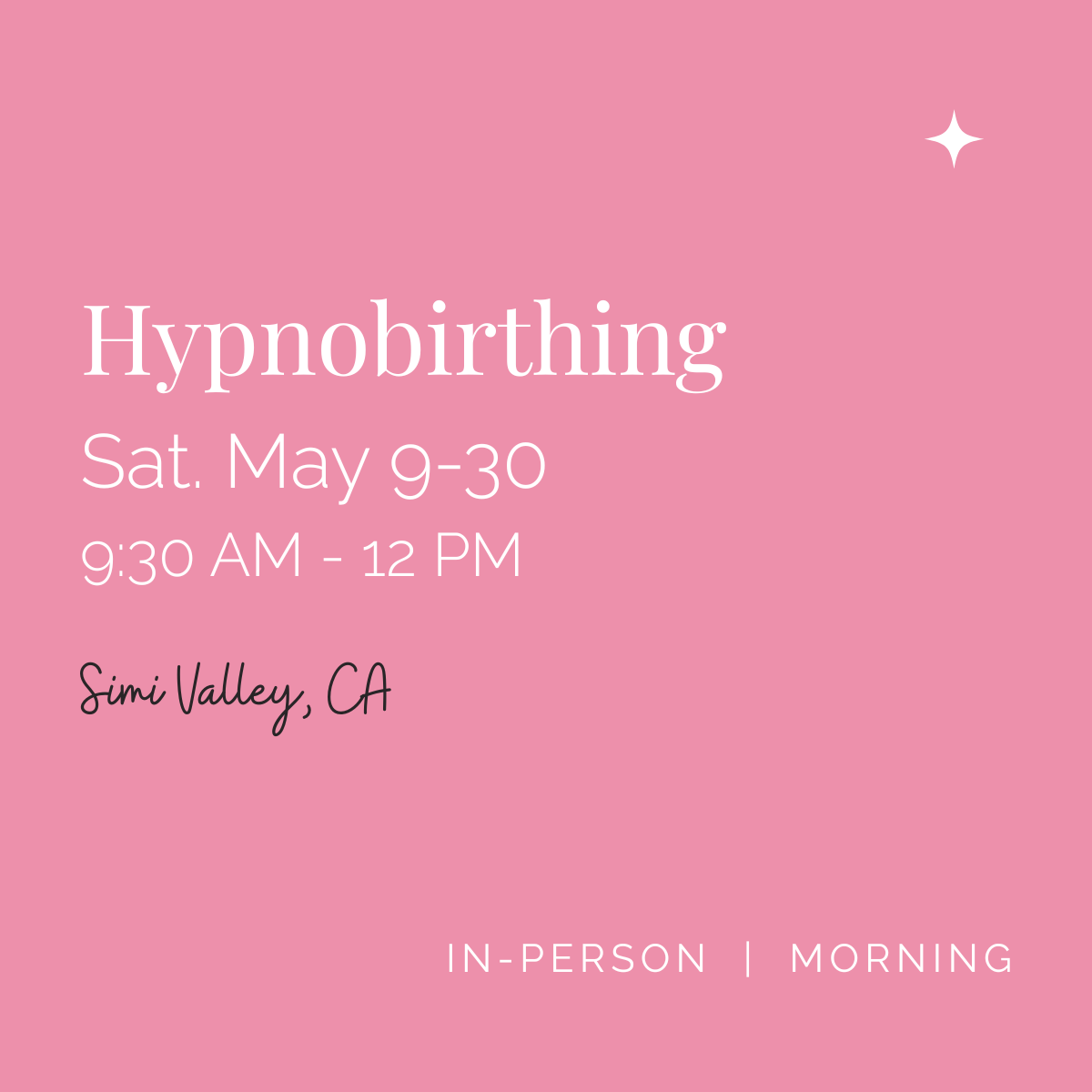 Hypnobirthing: In-Person