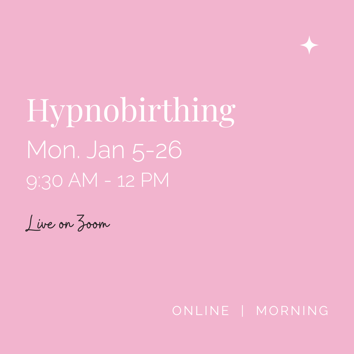Hypnobirthing: Online