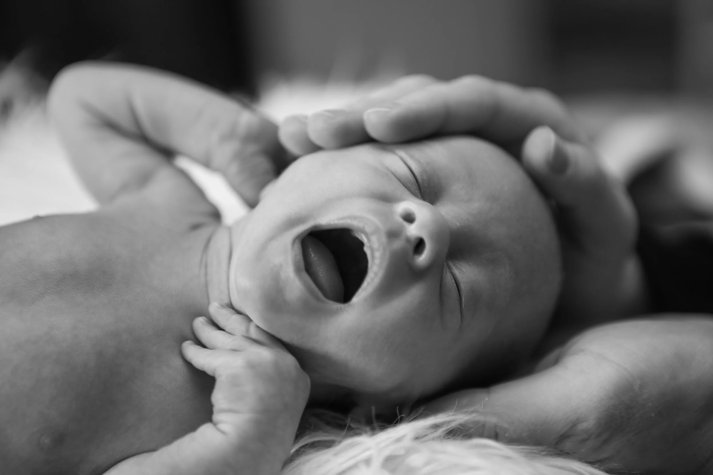 Newborn gentle birth using hypnobirthing techniques for a calm natural birth