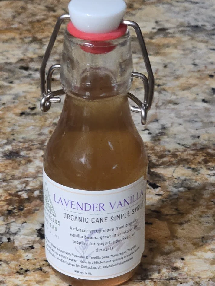 Lavender vanilla simple syrup