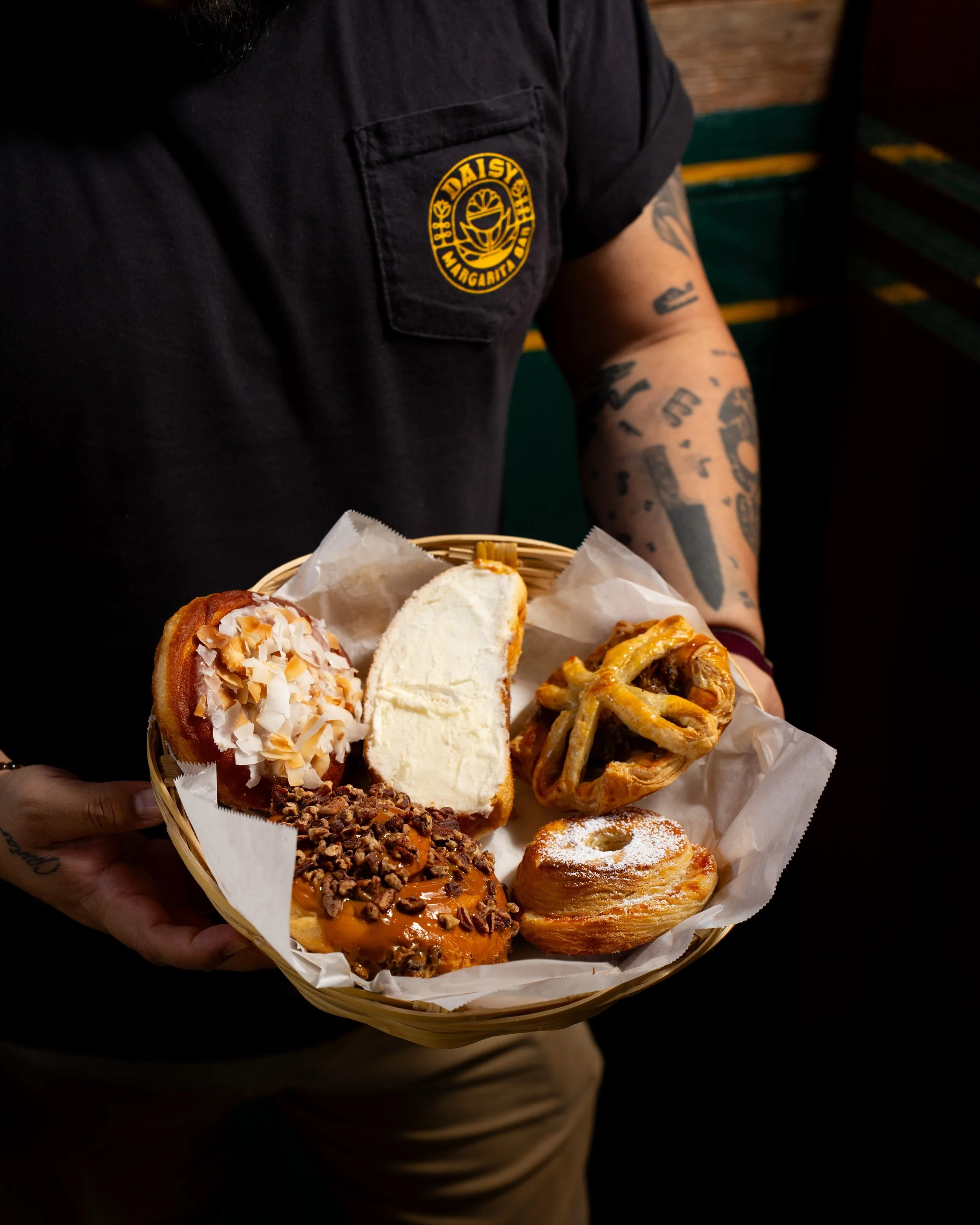 We&rsquo;ve refreshed our Pan Dulce basket. You&rsquo;re welcome.

Dulce de leche sticky bun with pecans and cranberries. Passion fruit and coconut with roasted corn white chocolate. Guava and lavender compote against chihuahua cheese. A rebanada de 