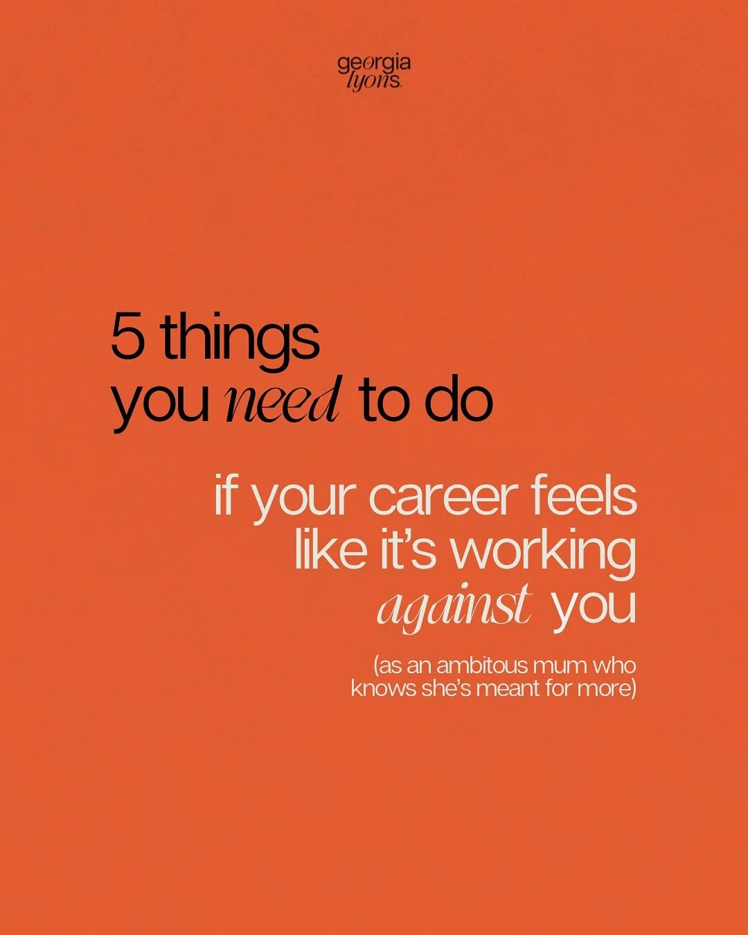If your career doesn’t feel like it once did, that’s not failure, it’s simply feedback on what’s no longer working (so listen up!)
It’s showing you that the version of success you built before motherhood isn’t the