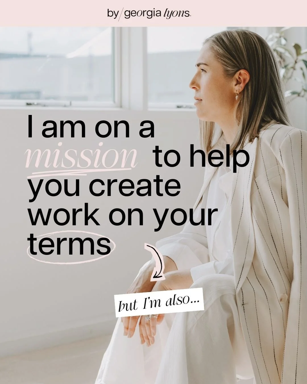 My whole mission and the purpose behind @bygeorgialyons is to help you leave the career you&rsquo;ve outgrown post motherhood, and into something more aligned with your values, strengths, skills, passions and season of life.

But it&rsquo;s SO much m