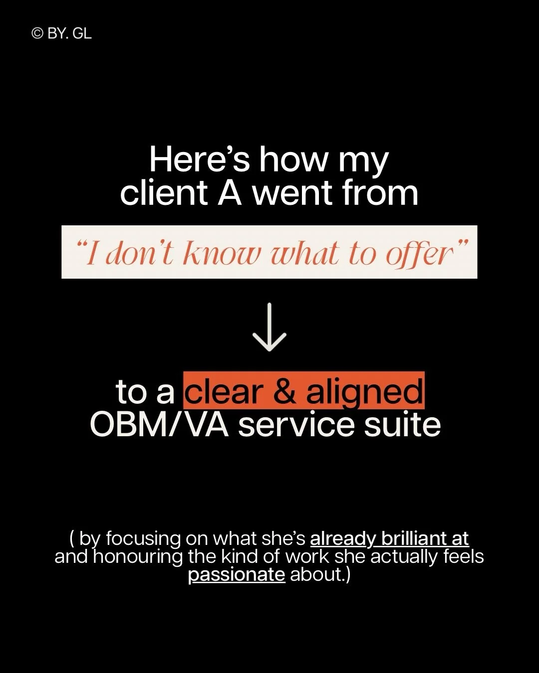 A&rsquo;s transformation didn&rsquo;t come from guessing her way forward or waiting for the right moment to feel &lsquo;ready&rsquo;&hellip;

It came from investing in herself, backing herself, giving herself the space, support, and structure to actu