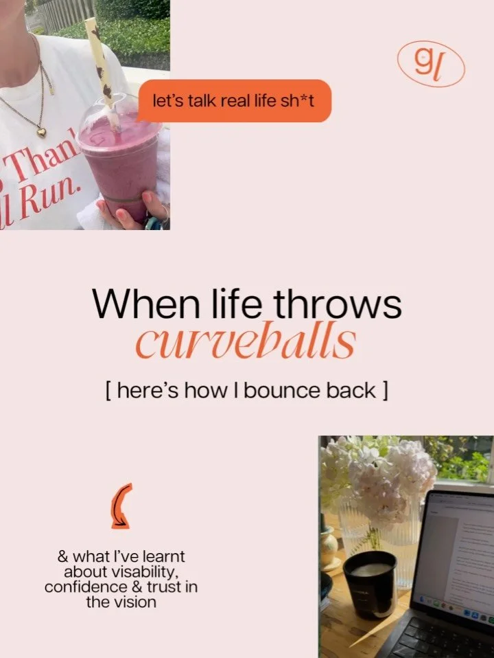 Heeey👋👋👋

I&rsquo;ve been a little quiet on here lately because life threw me some curveballs.

&hellip; and I&rsquo;m not one to pretend everything&rsquo;s BAU when it&rsquo;s not, so I stepped back to take care of what mattered.

But I&rsquo;ve 