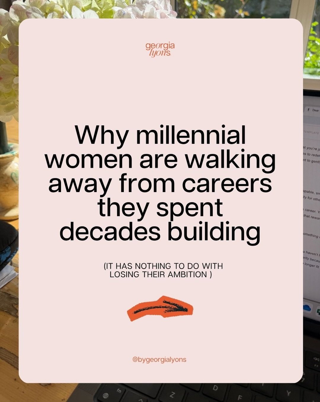 So many women are questioning whether the path they were sold is still the one they want.

For all my fellow high achieving millennial girlies - how are we all feeling?! 😜