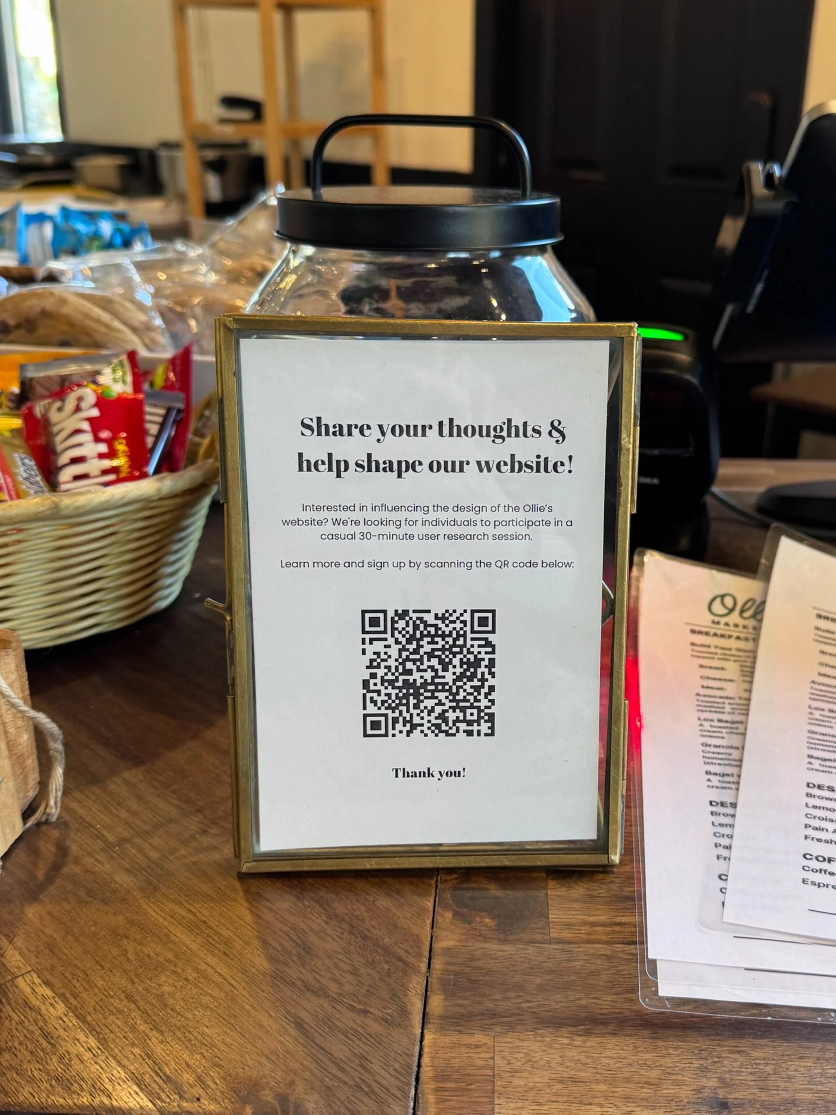 User Interview Sign-Up Display