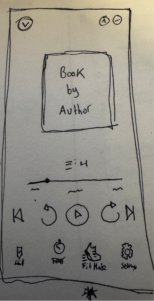 Main player display before Fit Mode is active