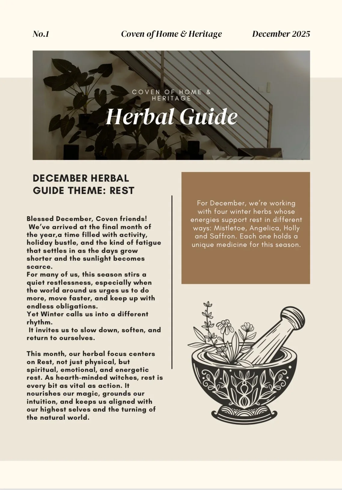 The December Herbal Guide is Here!