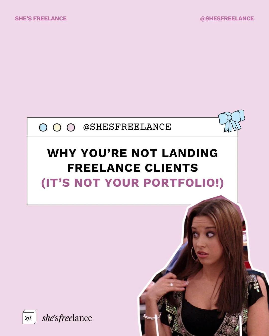 PSA: Clients don&rsquo;t care about a perfect portfolio. They care about whether they can rely on you, trust you, and feel your confidence! 

So if you&rsquo;re struggling to land clients right now, take it as a nudge to pause, refine your pitch, and