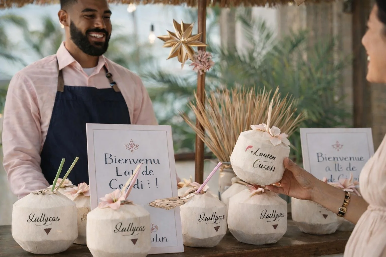 Custom Live Coconut Bar & Branded Event Experiences