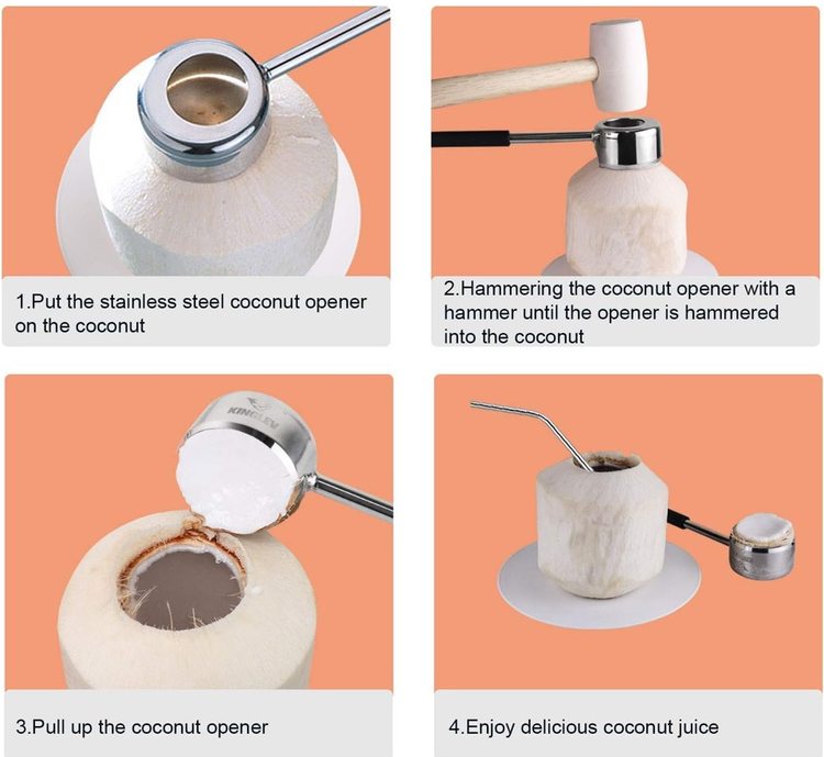 Stainless Steel Coconut Opener