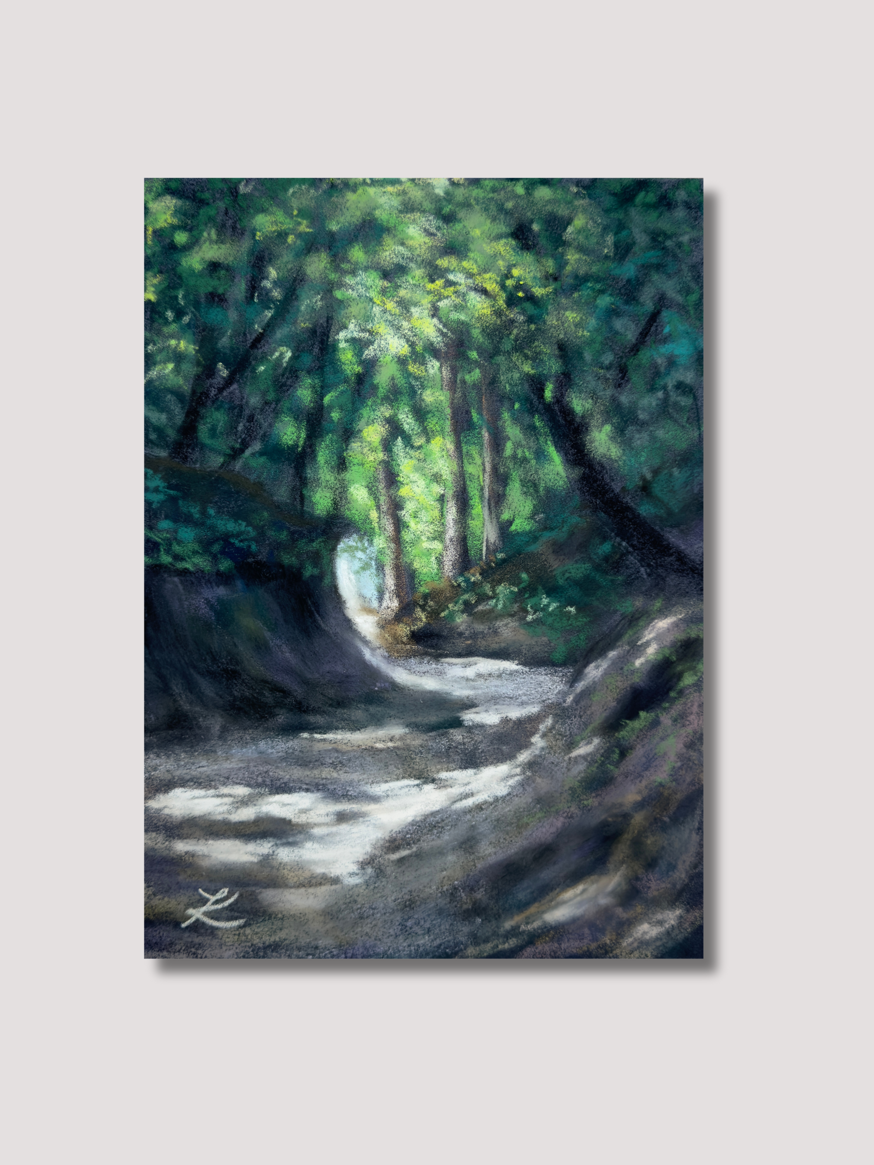 "Follow the Light" Original Soft Pastel Painting