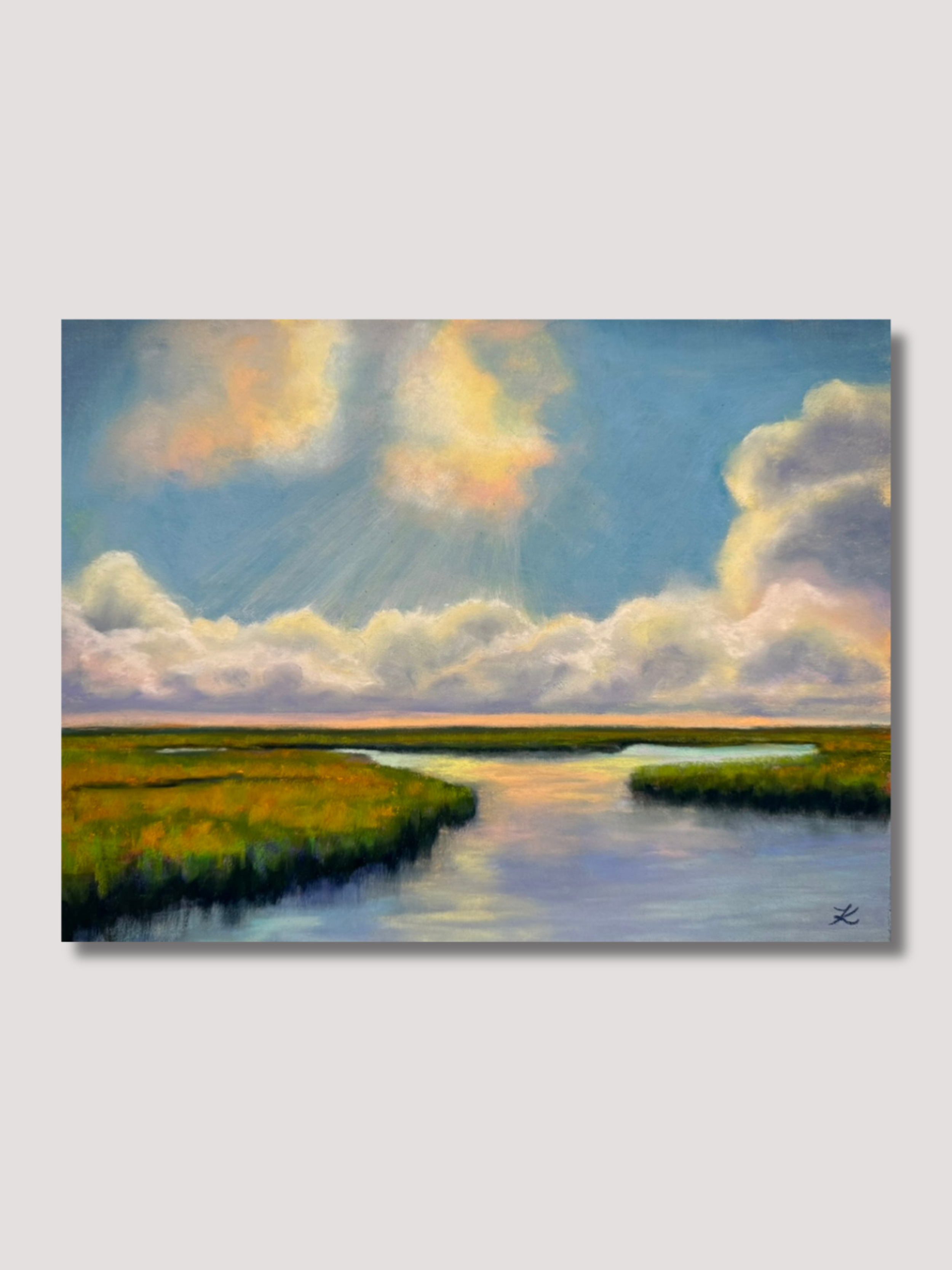 "Peace Like a River" Original Soft Pastel Painting
