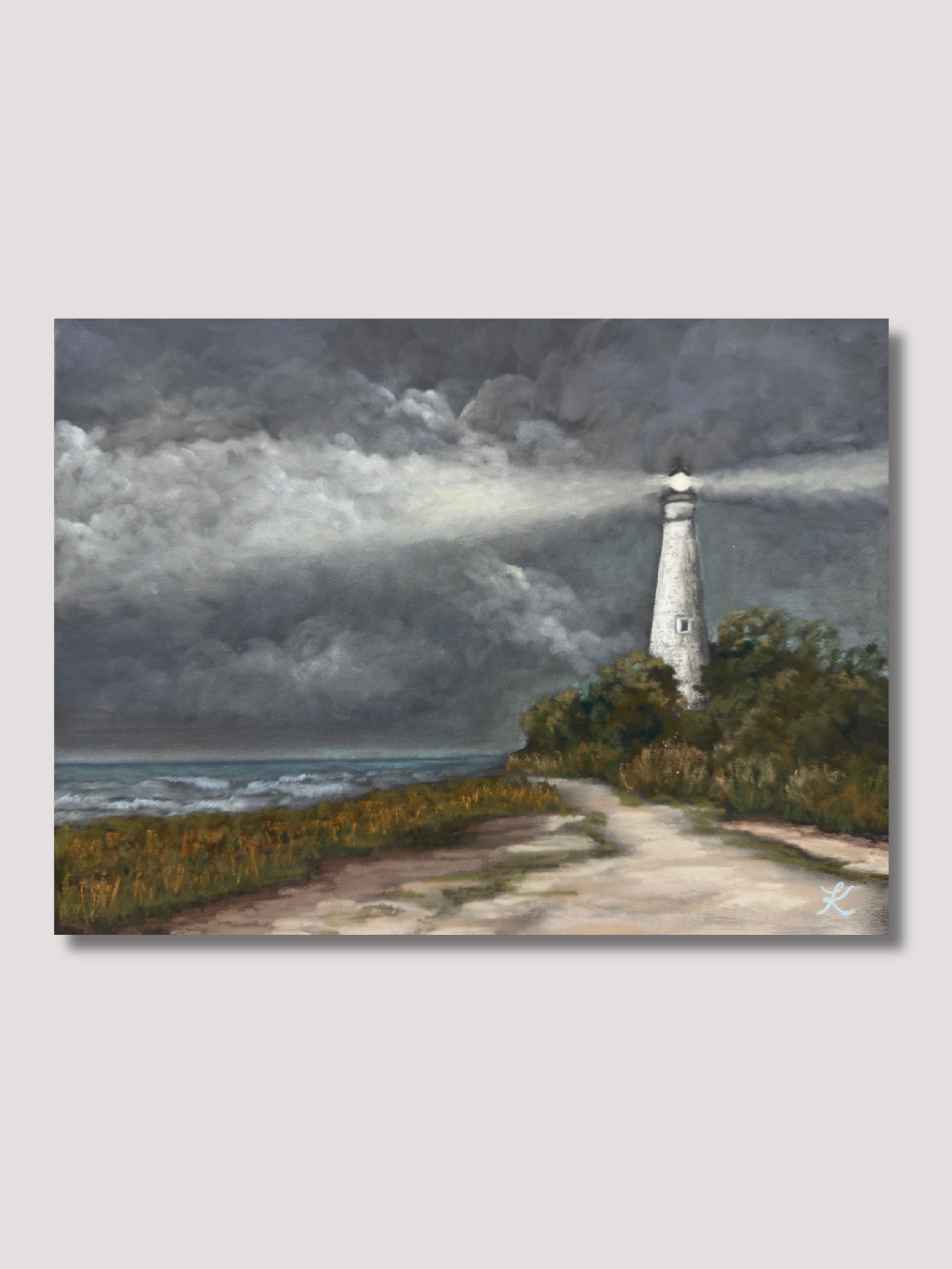 "Light in the Darkness" Original Soft Pastel Painting