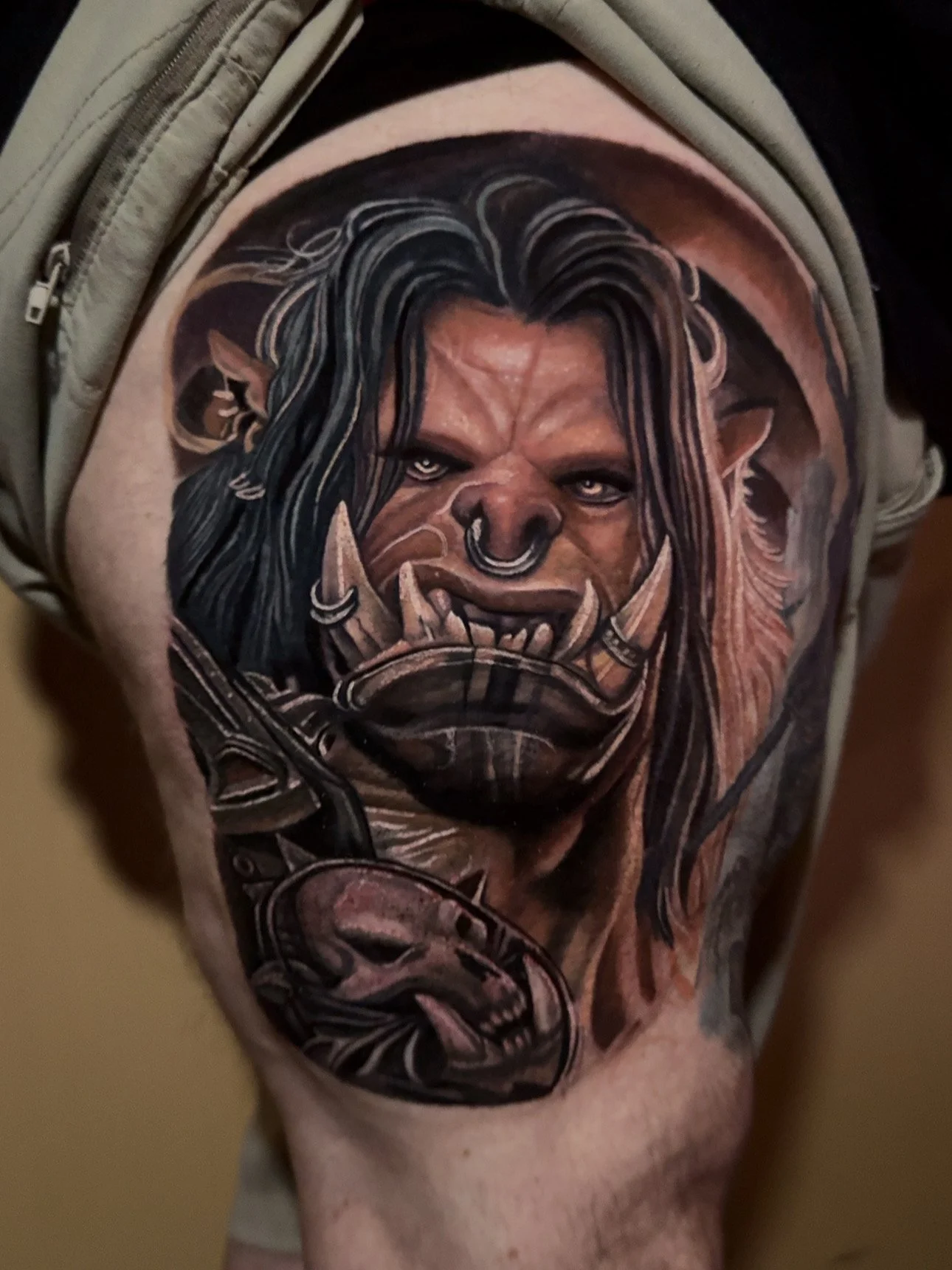 World of Warcraft tatttoo wow Bryn beer river market tattoo company 
