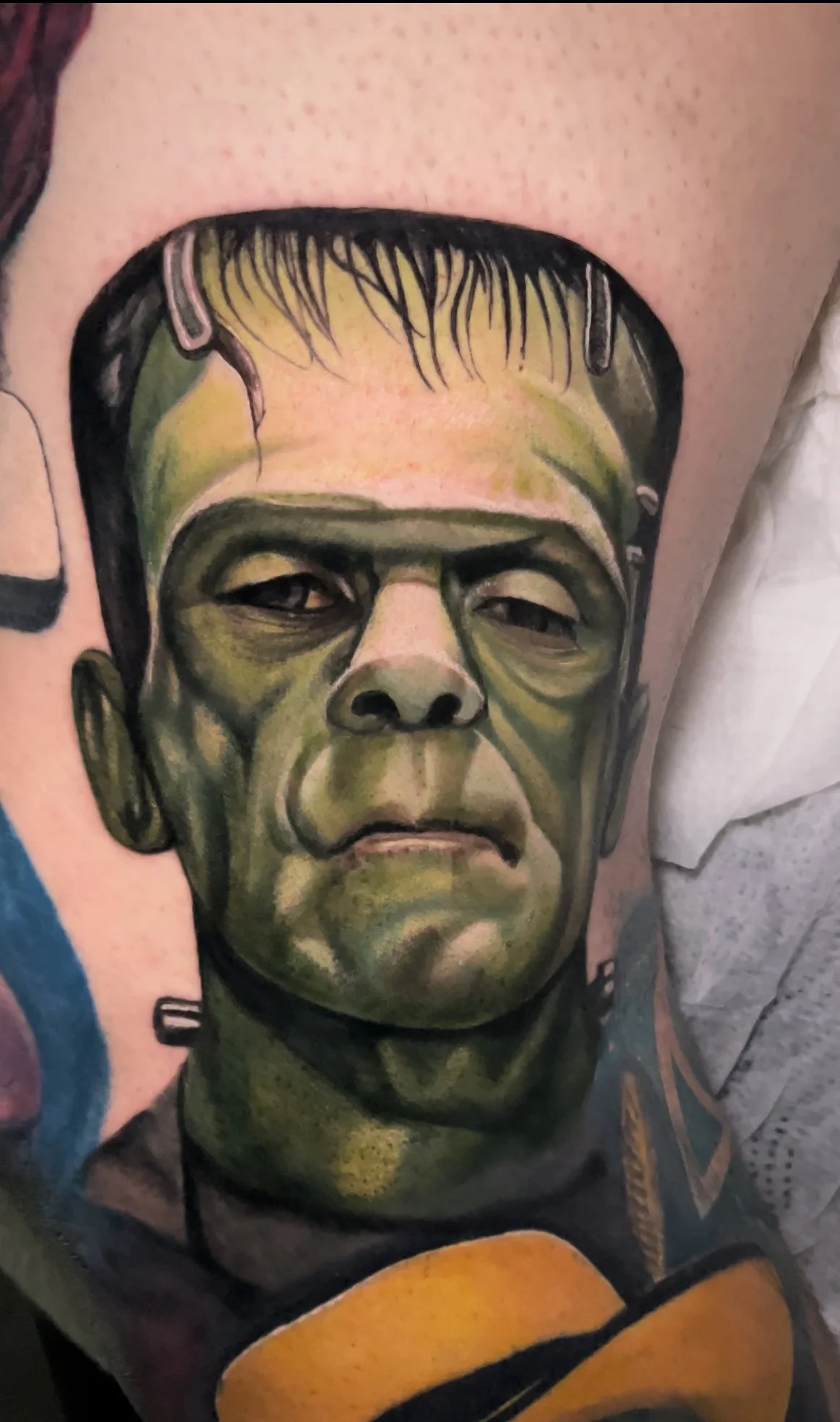 Frankenstein tattoo Bryn beer river market tattoo company 