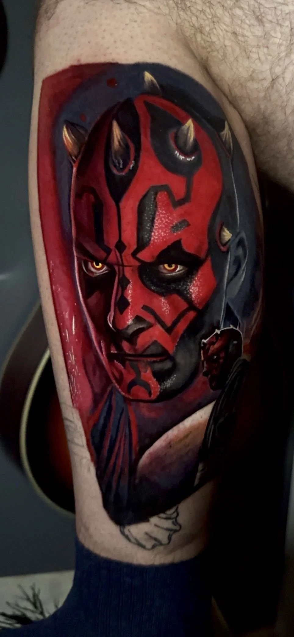 Earth Maul tattoo Bryn Beer river market tattoo company 