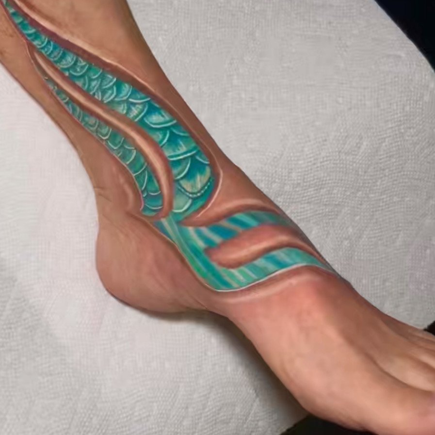 Mermaid scales Bryn beer river market tattoo company 