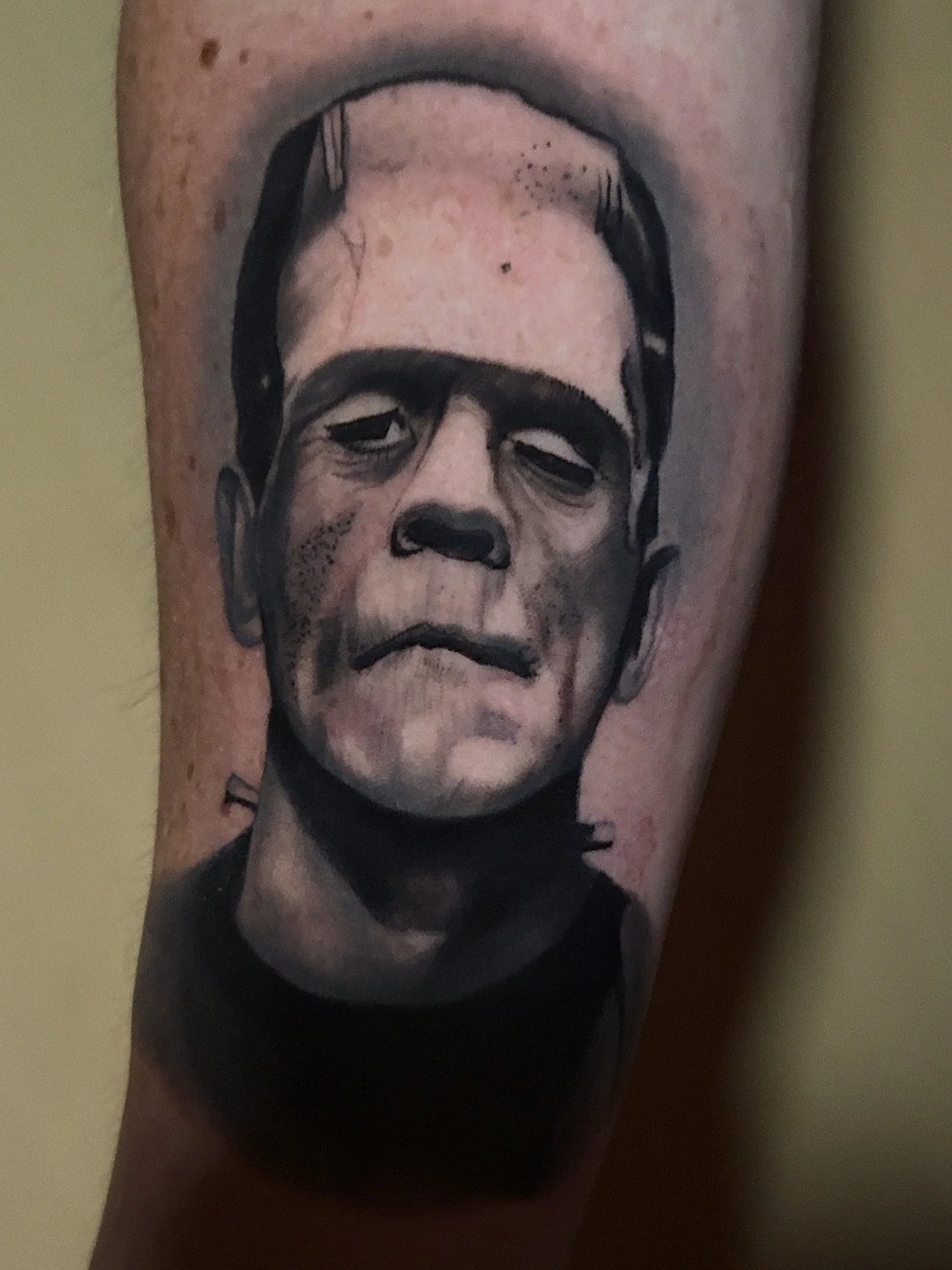 Frankenstein tattoo Bryn beer river market tattoo company 