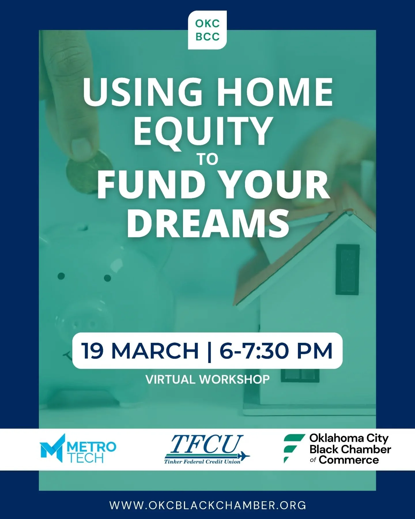 🚨 Event Update: Now Virtual Only! 🚨

Tonight&rsquo;s workshop, &ldquo;Using Home Equity to Fund Your Dreams: Rebuilding Your Financial Life After a Crisis,&rdquo; will now be held VIRTUALLY ONLY.

🗓 Today | March 19, 2026
⏰ 6:00 PM &ndash; 7:30 PM