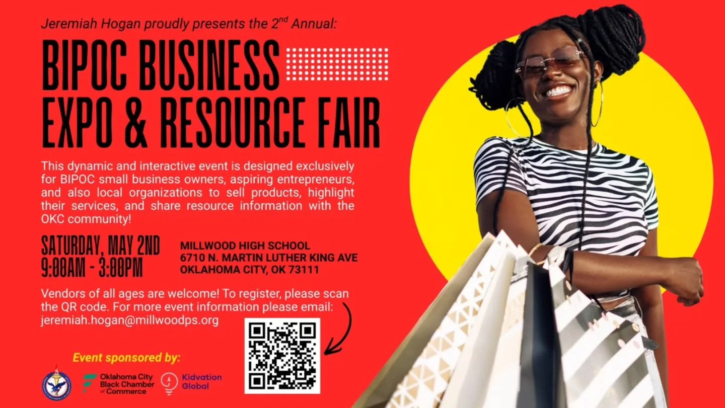 🌟 Supporting the Next Generation of BIPOC Excellence in Business! 🌟

The Oklahoma City Black Chamber of Commerce is proud to serve as a sponsor of the 2nd Annual BIPOC Business Expo &amp; Resource Fair, an incredible, community-driven event led by 