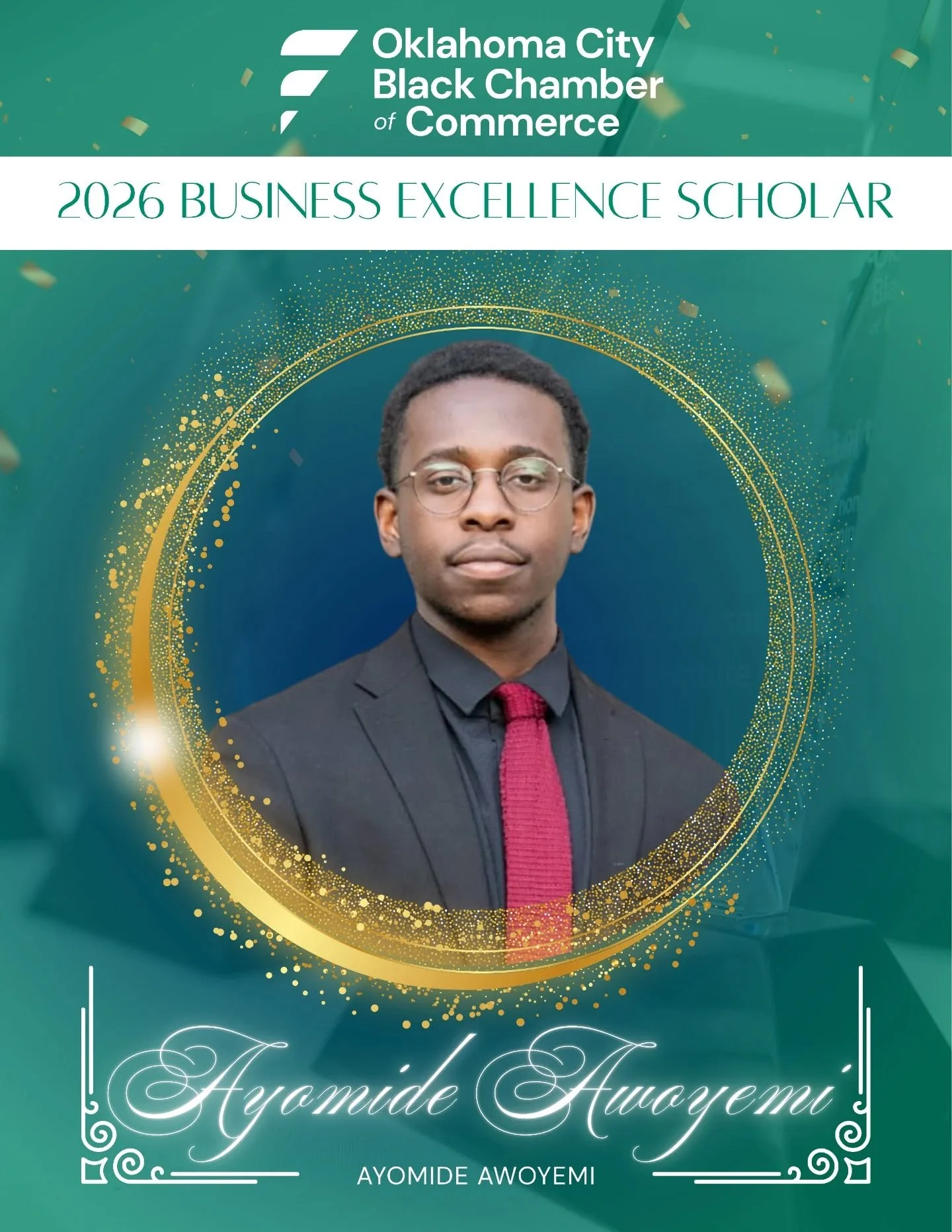 Congratulations to our 2026 Business Excellence Scholar, Ayomide Awoyemi! @AyomideAwoyemi

Ayomide Awoyemi is a graduating senior at the University of Oklahoma studying Management Information Systems with a minor in Economics and a concentration in D