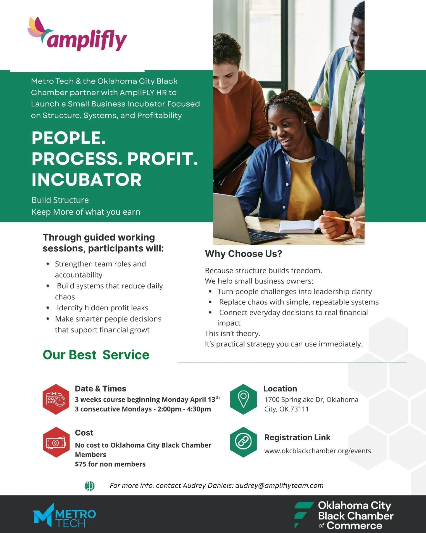 There's still time to sign up for the "People. Process. Profit. Incubator&trade; !

Register Now: okcblackchamber.org/events

If your business feels heavier than it should&hellip; this experience was designed for YOU.

📅 Begins April 13, 2026 (