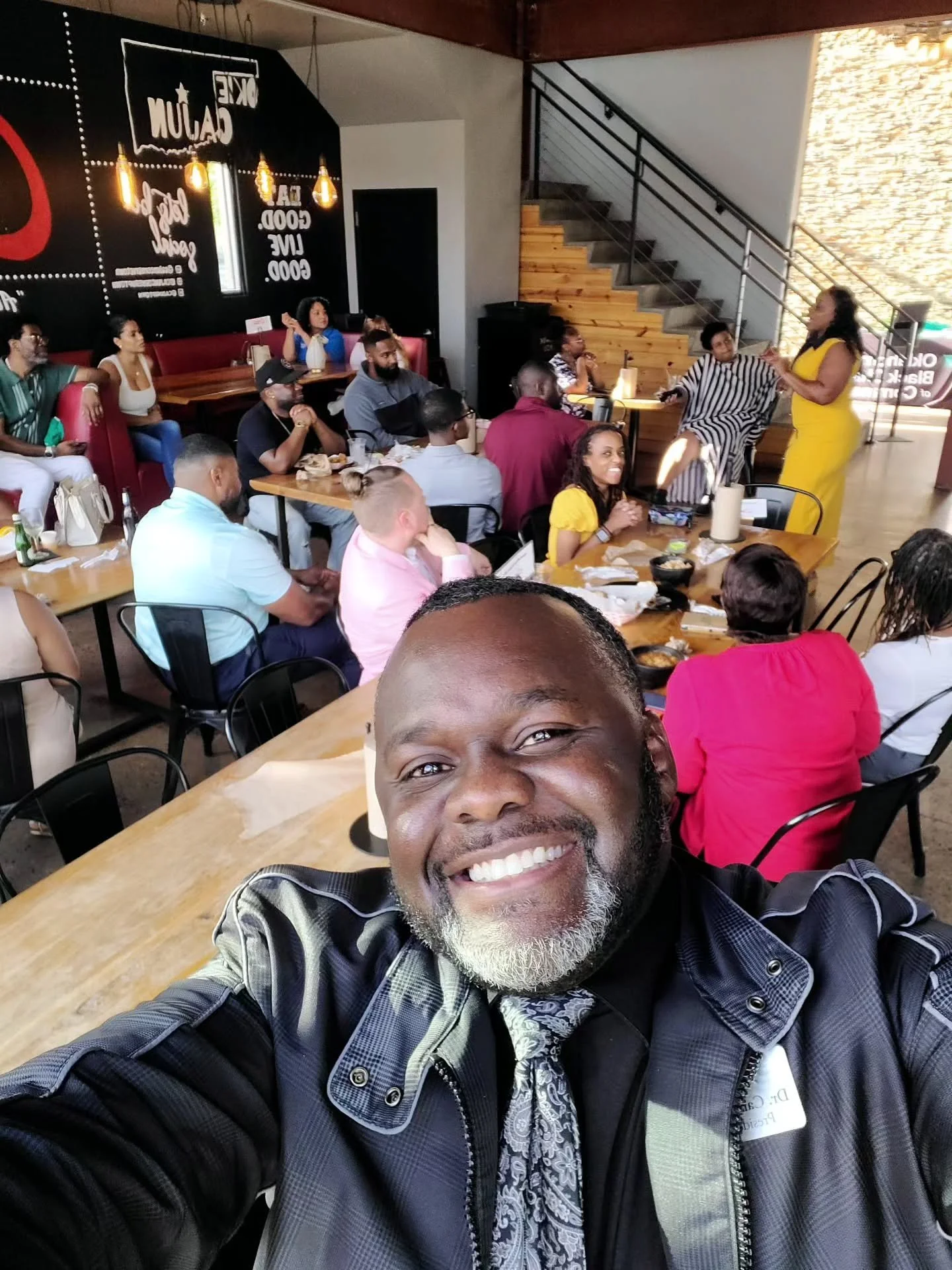@okcblackchamber Cocktails &amp; Convos at @cajuncornerokc