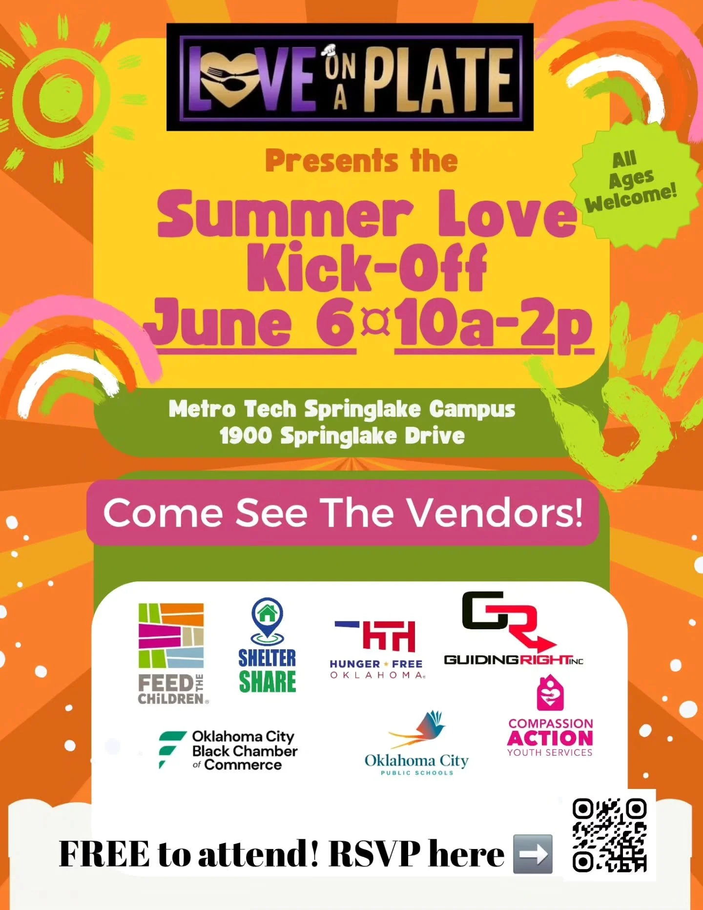 ☀️🎉 TODAY IS THE DAY! 🎉☀️

The Oklahoma City Black Chamber of Commerce is proud to partner with Love On A Plate and an incredible group of community organizations for the Summer Love Kick-Off Community Bash! 🖤💚

Join us TODAY for a fun-filled day