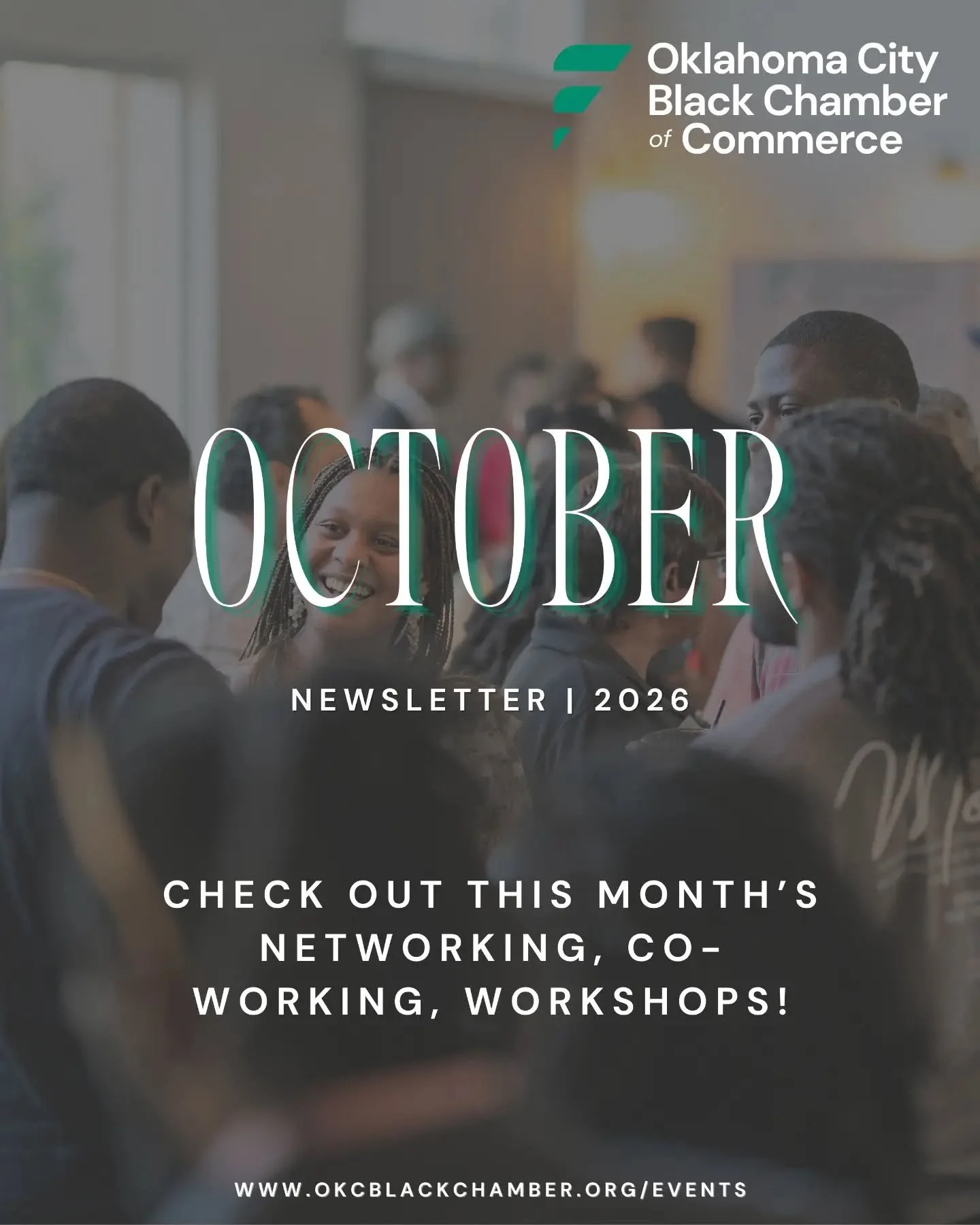 October with the OKCBCC is bringing some good things! 

Oct. 13: Join us for Fresh Start at @asantecoffe 
Oct. 22: Join us for a special @okctechweek Cocktails &amp; Convos at The Flagship
Oct. 26: We have our Town Hall at @metrotechokc 

Crush your 