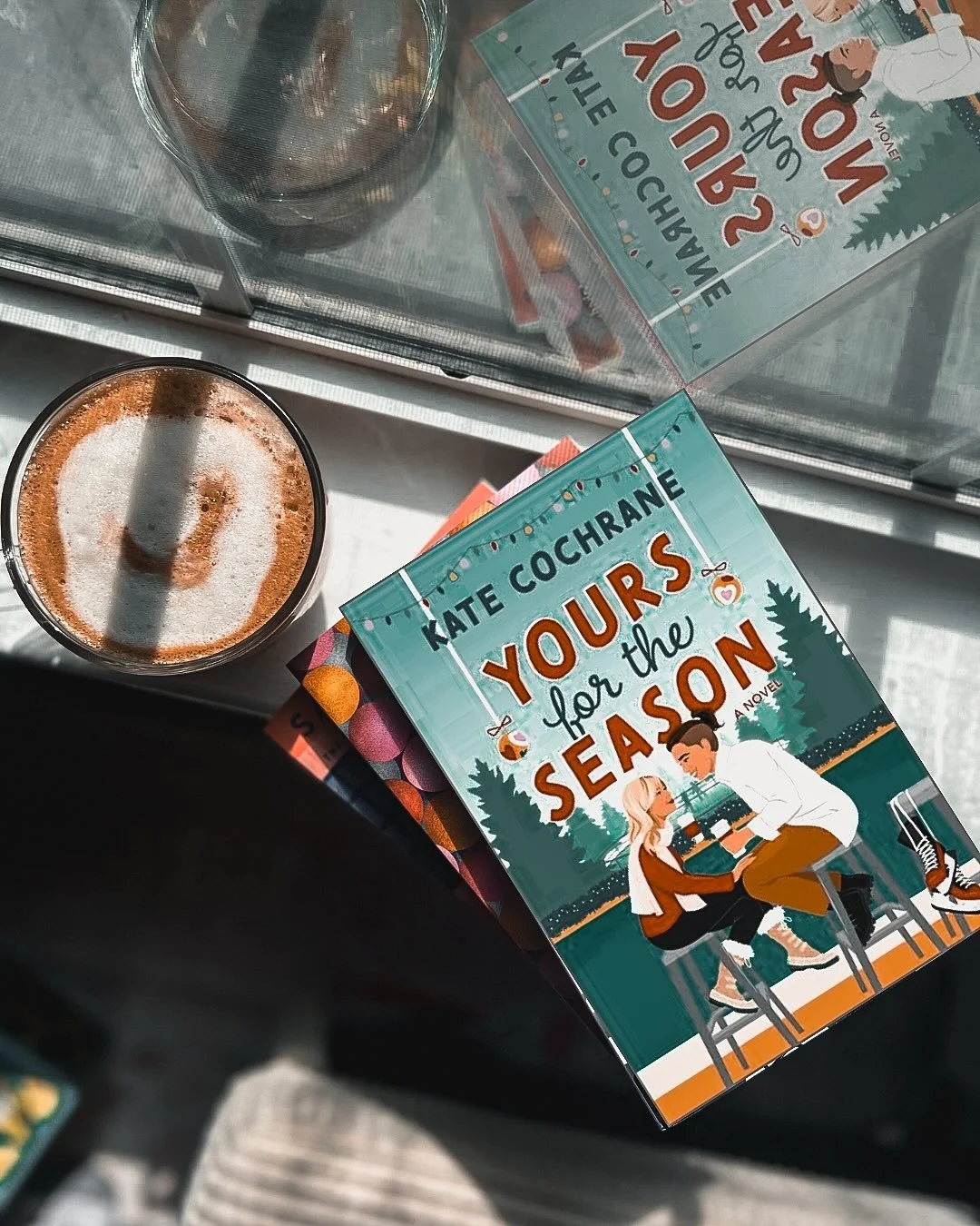 Yours for the Season. A holiday book I am only reading outside of the season because it&rsquo;s an ARC 😂 this was such a cozy read and I loved the story of self discovery and some festive vibes!

Yours for the Season by Kate Cochrane follows JT, a r