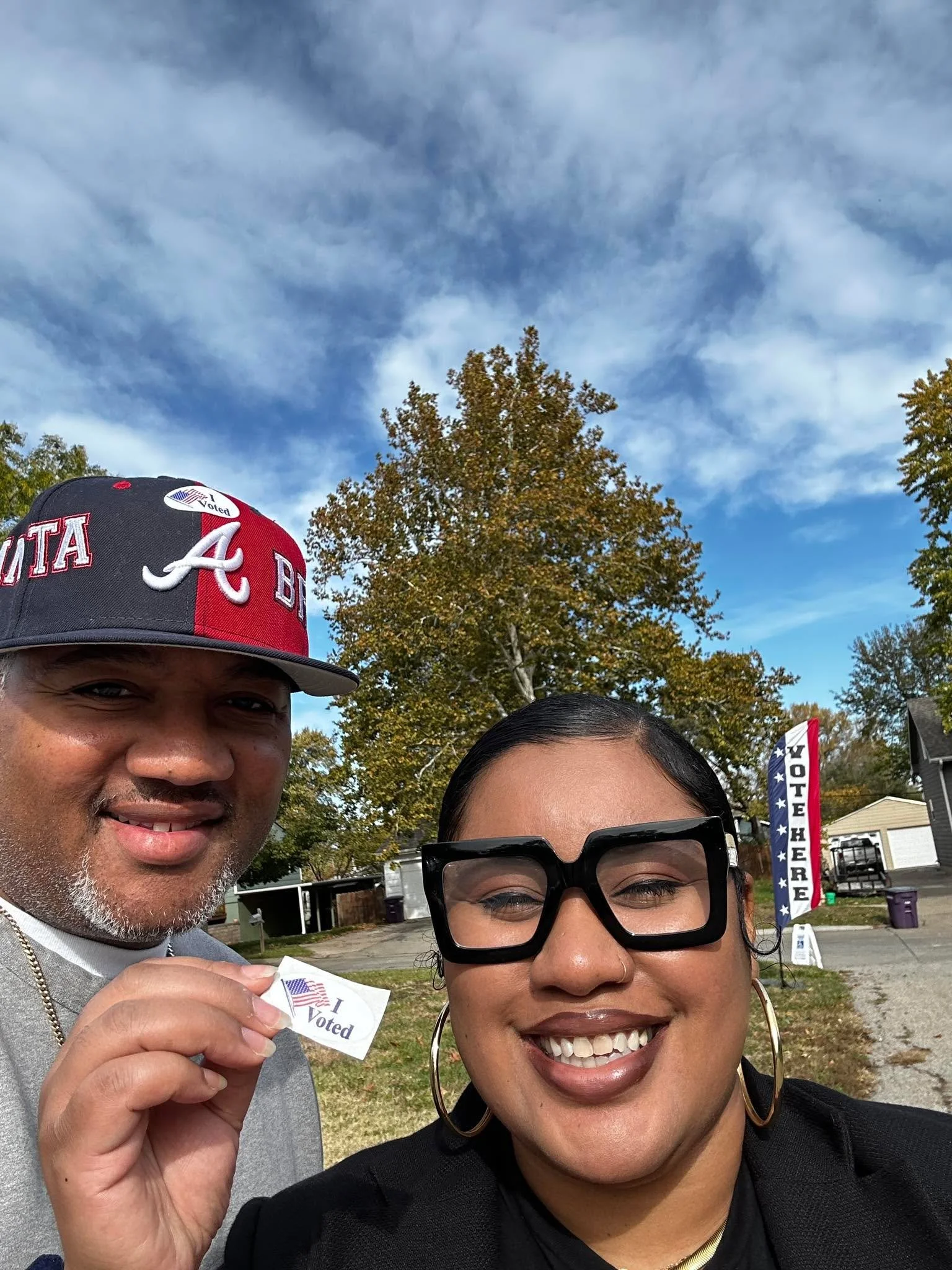 We did our civic duty! 🗳️ There&rsquo;s still time to vote. Polls are open until 7 pm. ✊🏾