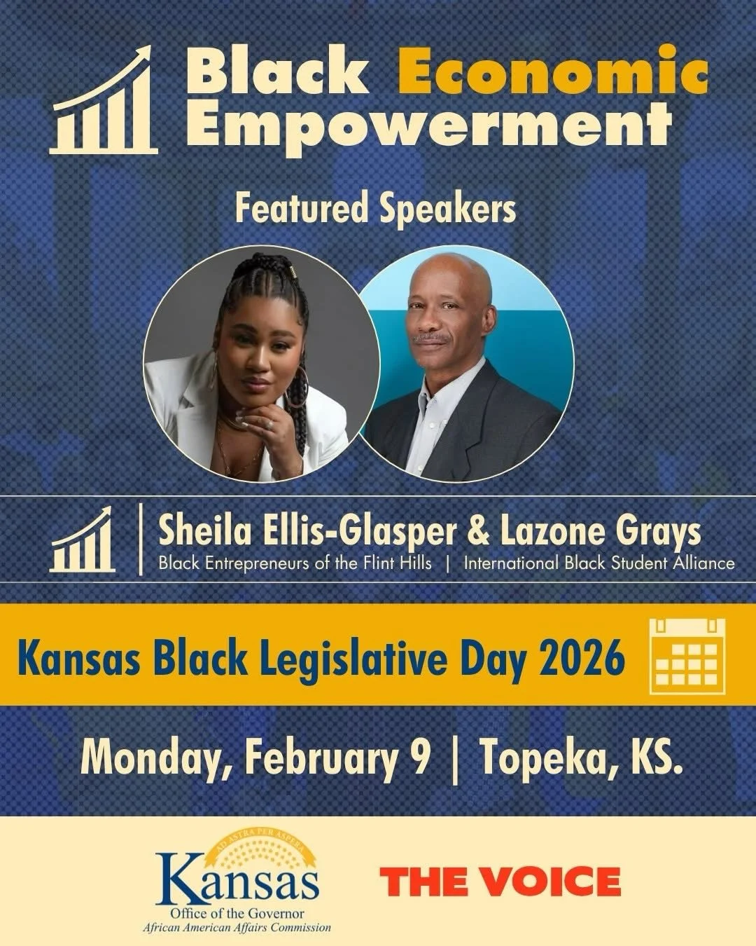 ✨ Today is Black Legislative Day in Kansas.

I&rsquo;m honored to speak alongside my godfather, Lazone Grays, as we lead a conversation on Black Economic Empowerment &mdash; what it looks like in our communities, what&rsquo;s standing in the way, and