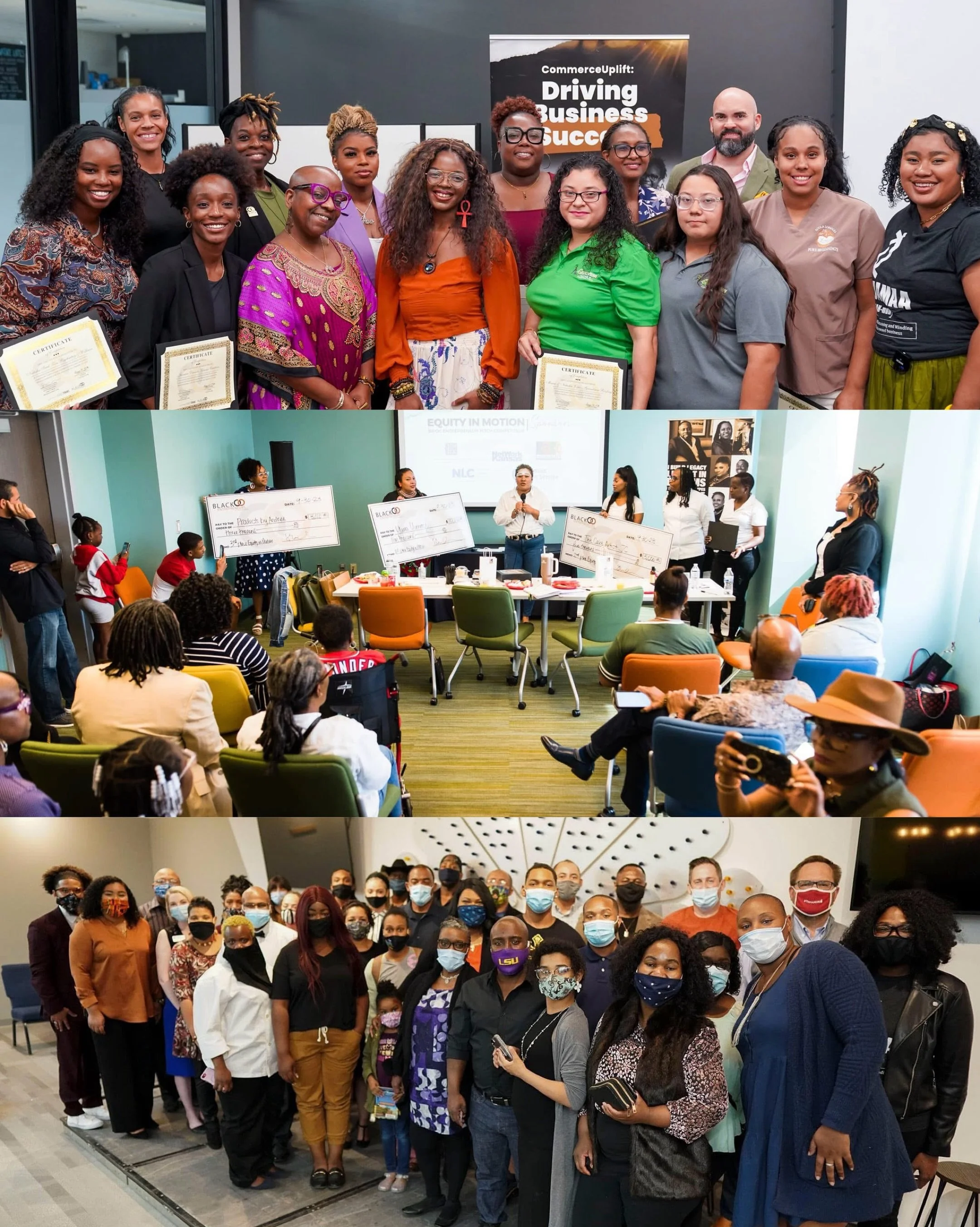 We started with no funding. Just people and a vision.

Today, that vision received a $200,000 investment.

I look at these photos and see years of dreaming, building, learning, and showing up.

When we started Black Entrepreneurs of the Flint Hills, 