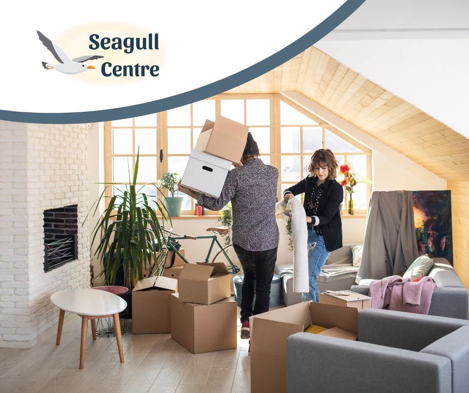 People in house moving