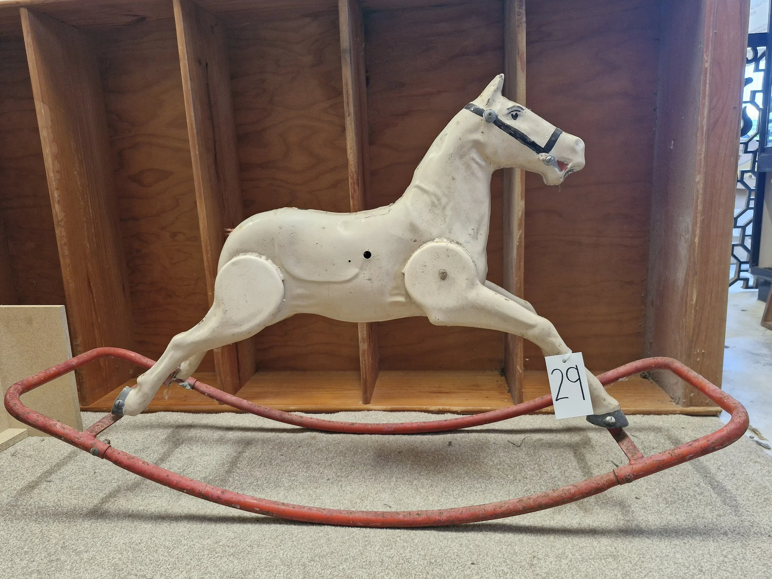 Vintage Metal Rocking Horse