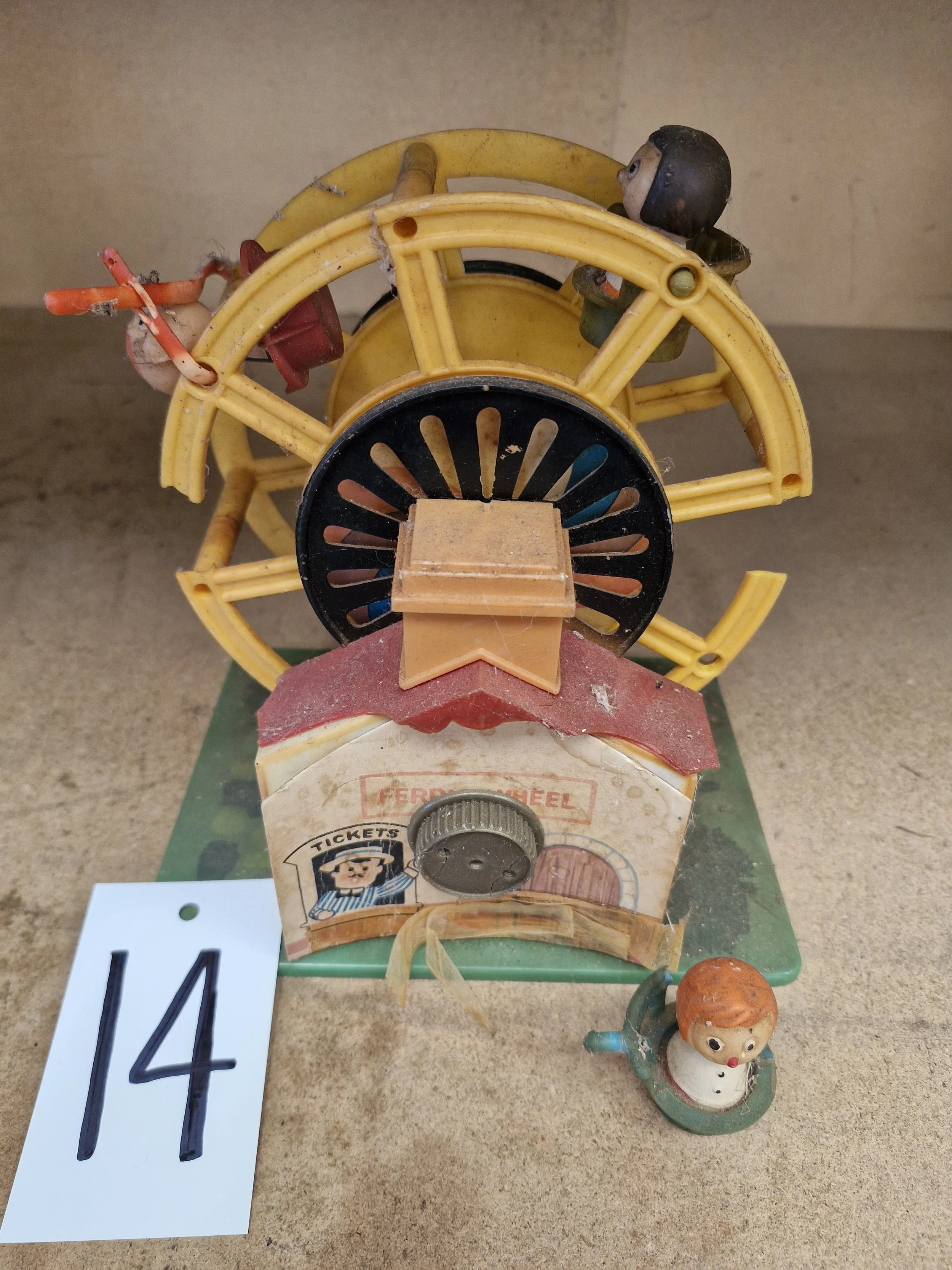 Windup and musical old Toy Ferris Wheel