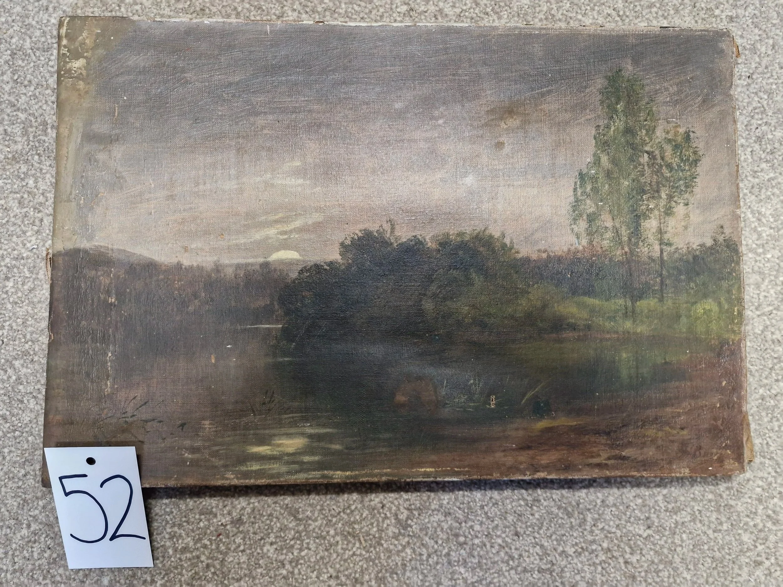 Original Wooden Canvas Picture, London