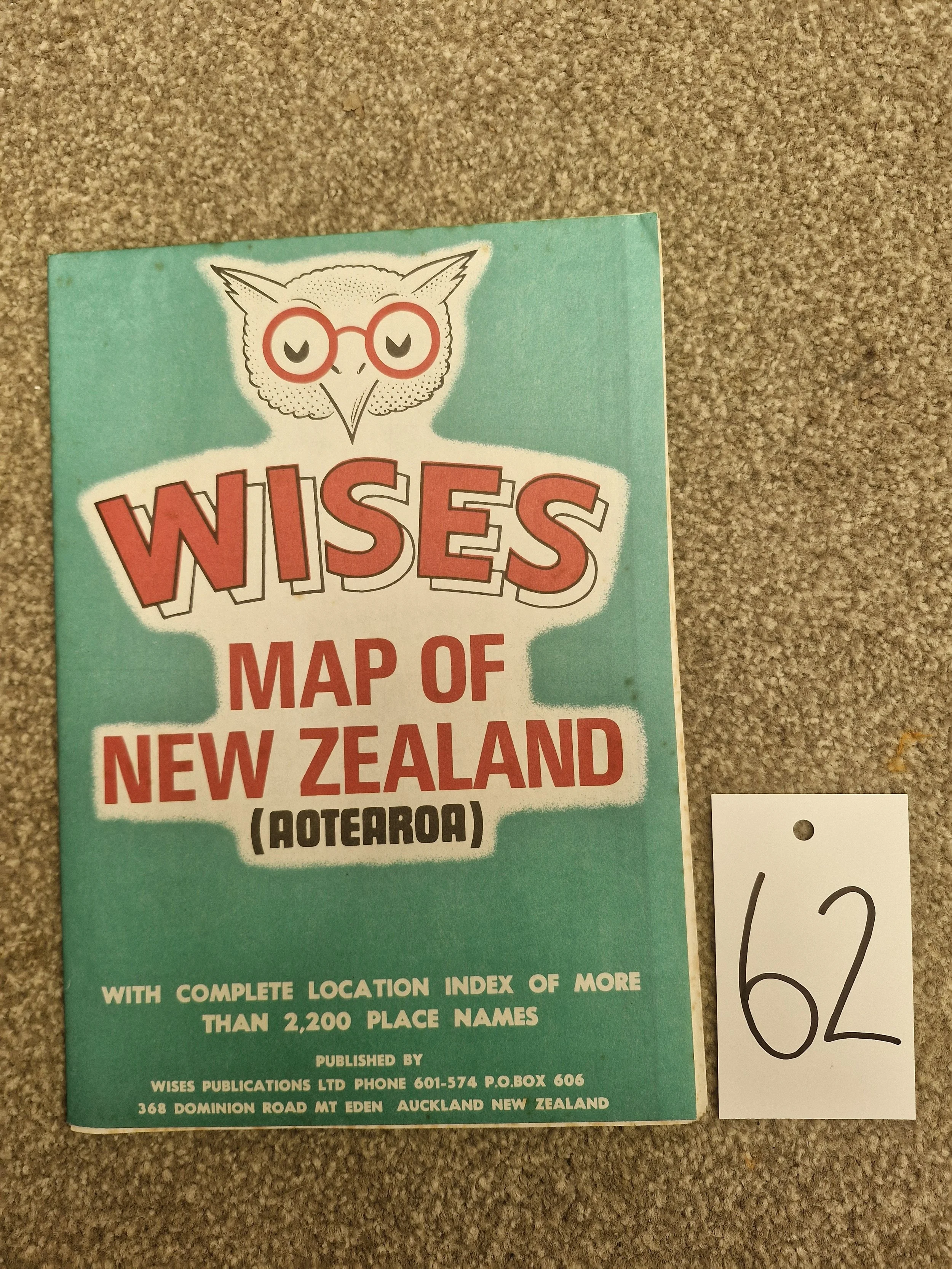 Wises Map of New Zealand (Aotearoa)