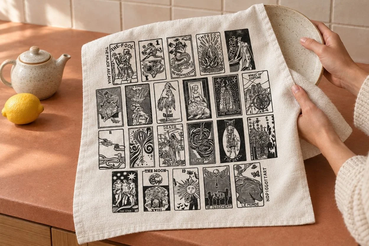 Major Arcana Tea Towel