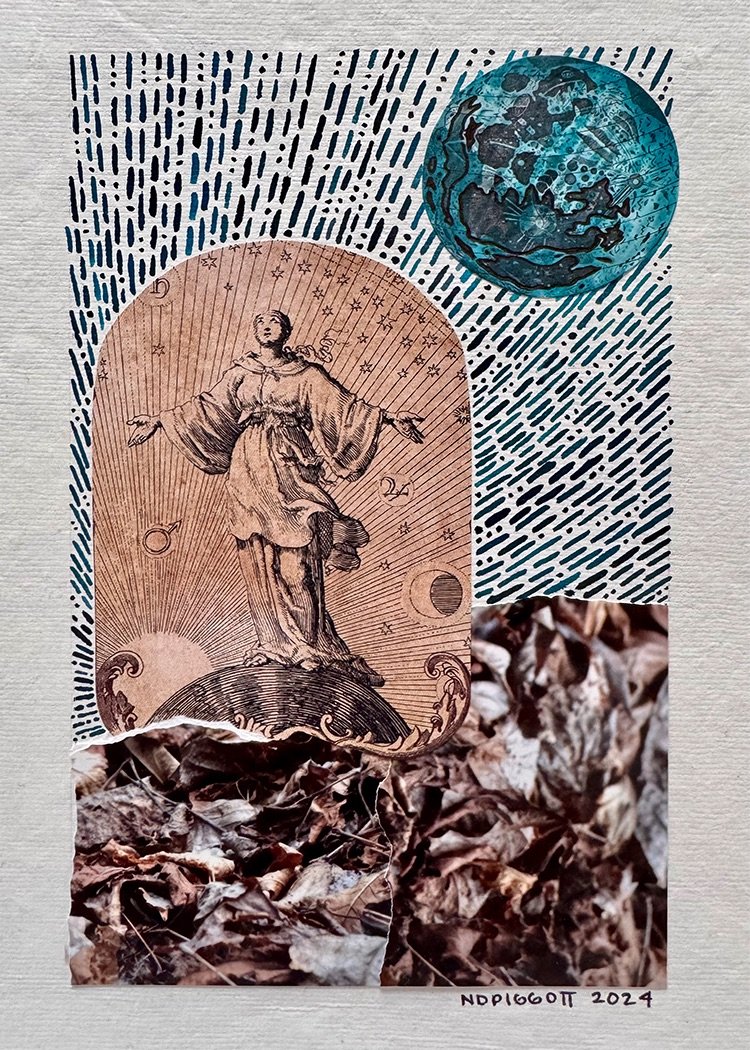 'Moon', Mixed Media, 2024