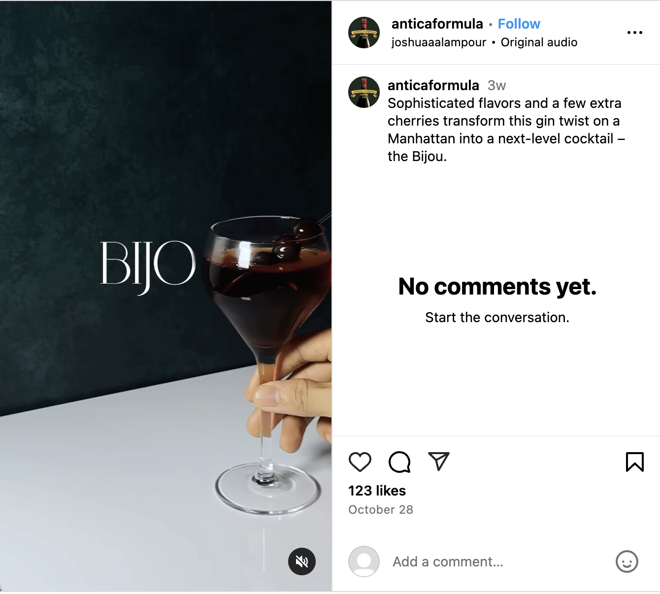 Bijou Cocktail Reveal